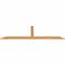 Ekena Millwork Portland Smooth Timber Gable Bracket, Western Red Cedar, 72"W x 21"H x 1 1/2"D x 3 1/2"F, 7/12 Pitch GBW072X21X0204POR00SWR - alternate 2